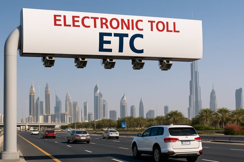 Electronic toll road system in Dubai Electronic toll road system in Dubai